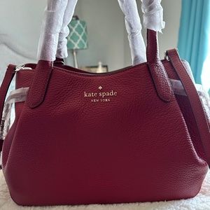 Kate Spade Dumpling Large Satchel  - Red Currant